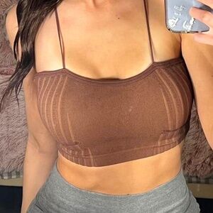 NWOT Urban Outfitters Brown Out From Under Seamless Tank/Bralette